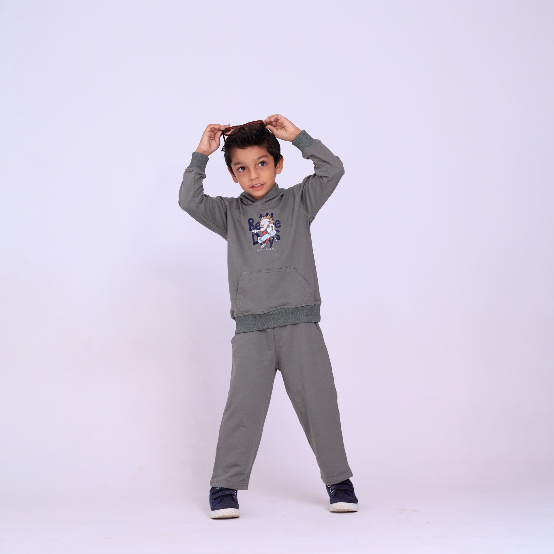 Boys Terry Hoodie & Trouser Set – Battle Days