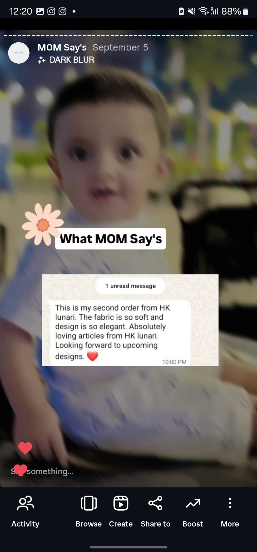 Happy Customer WhatsApp Review