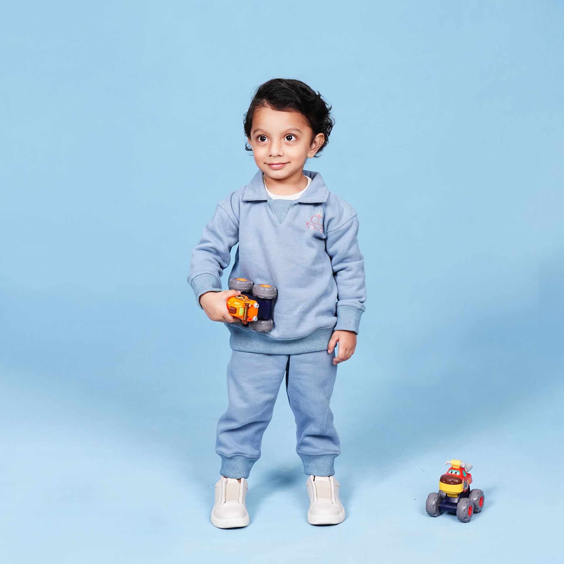 Blue Fleece Collar Set – Playtime Cozy Edit