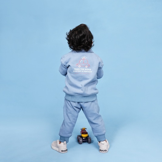 Blue Fleece Collar Set – Playtime Cozy Edit