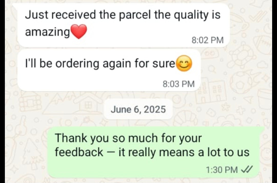 Happy Customer WhatsApp Review