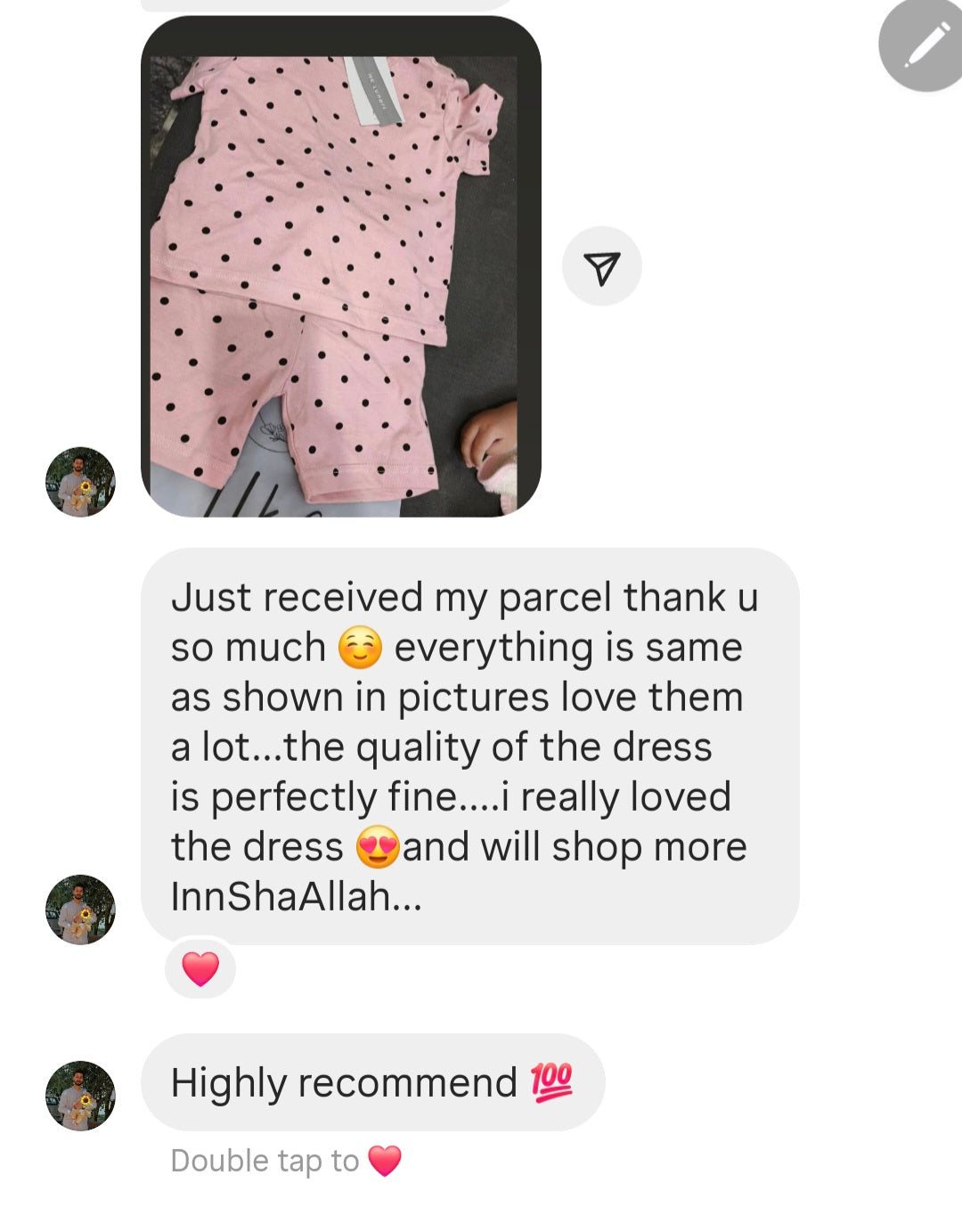 Happy Customer WhatsApp Review