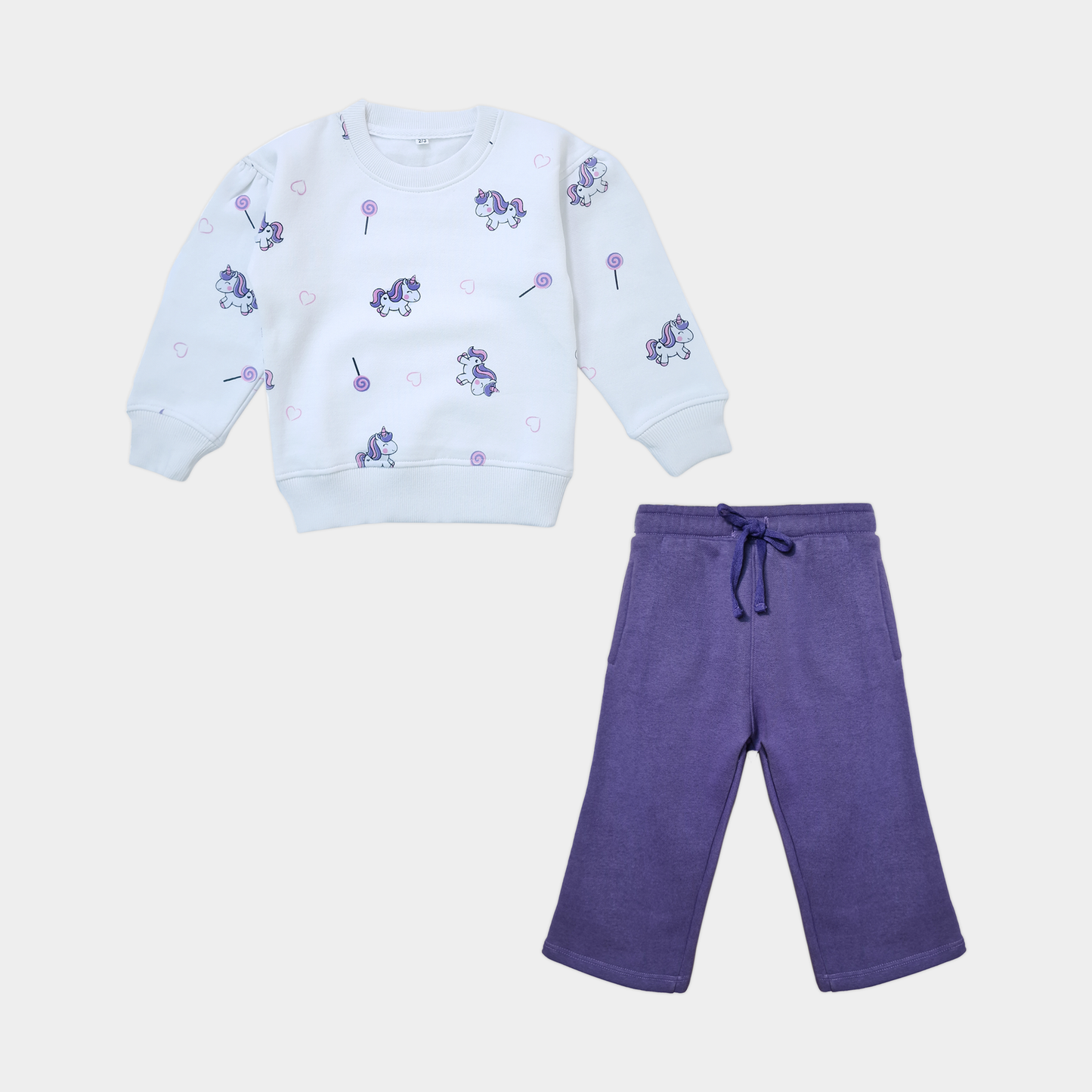 Girl Unicorn Sweatshirt & Trouser Set