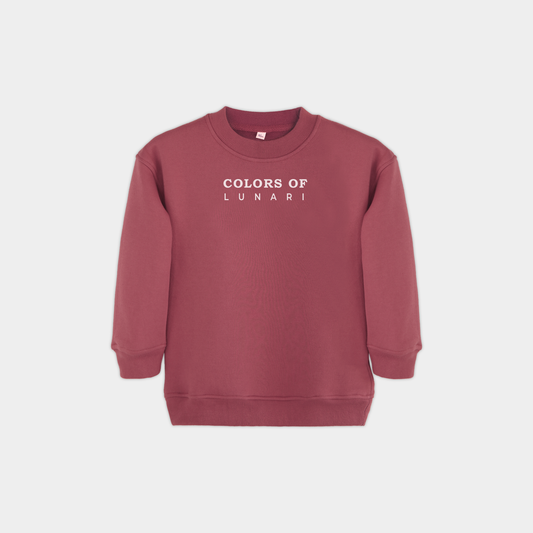 Rust Red Unisex Fleece Sweatshirt & Trouser Set