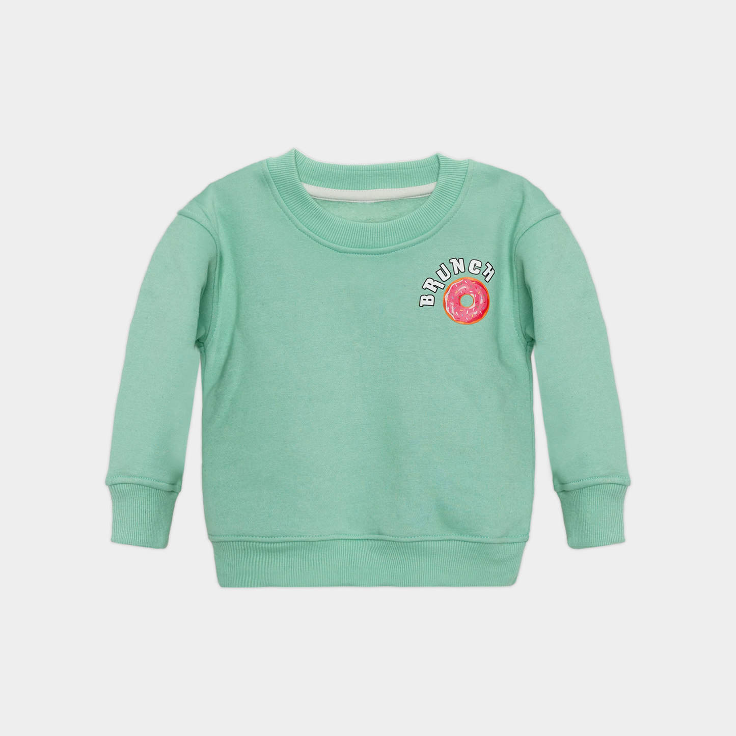 Brunch Time Mint Fleece Sweatshirt Set