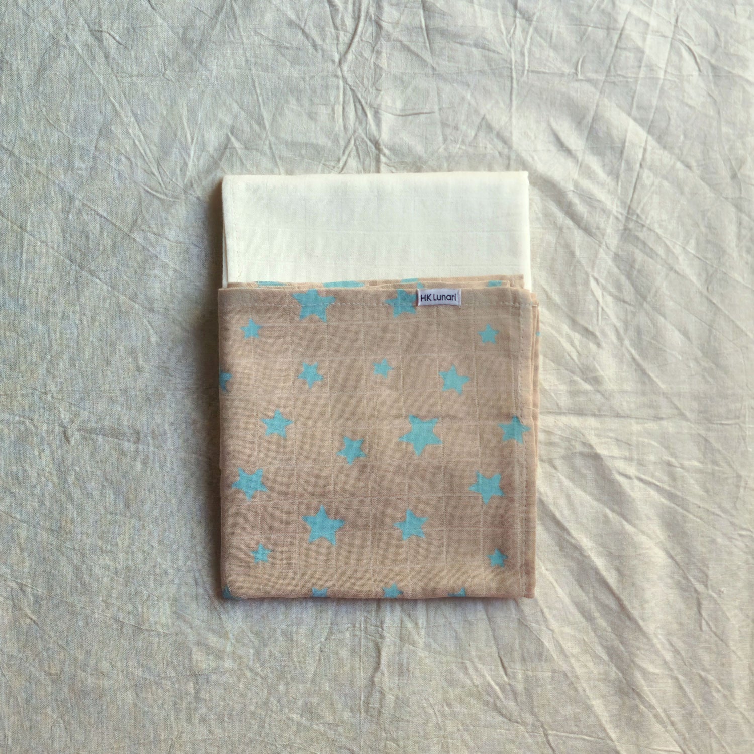Muslin Swaddle Sheets – Brown & Ivory