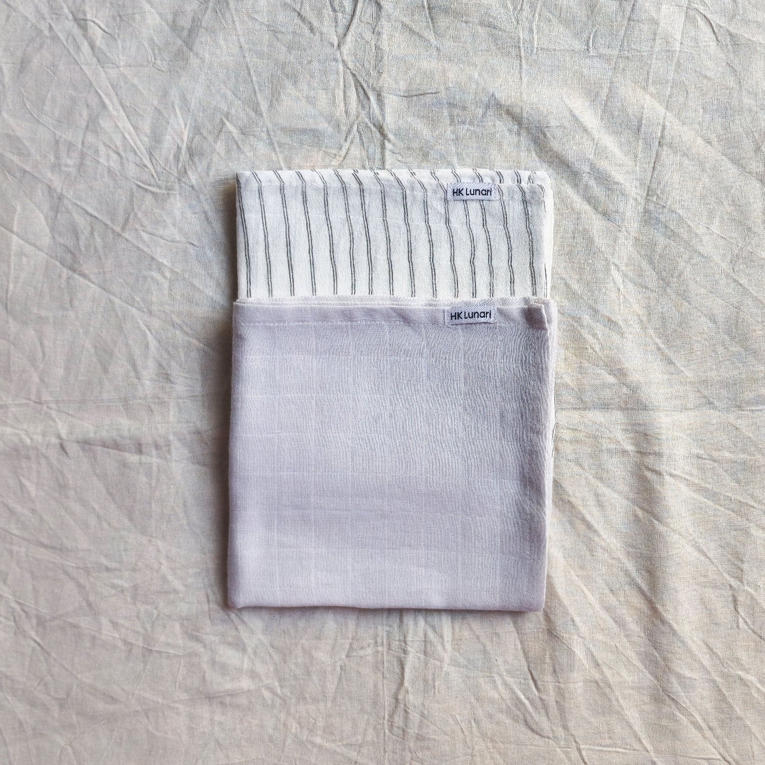 Muslin Swaddle Sheets – Gray Line & Gray