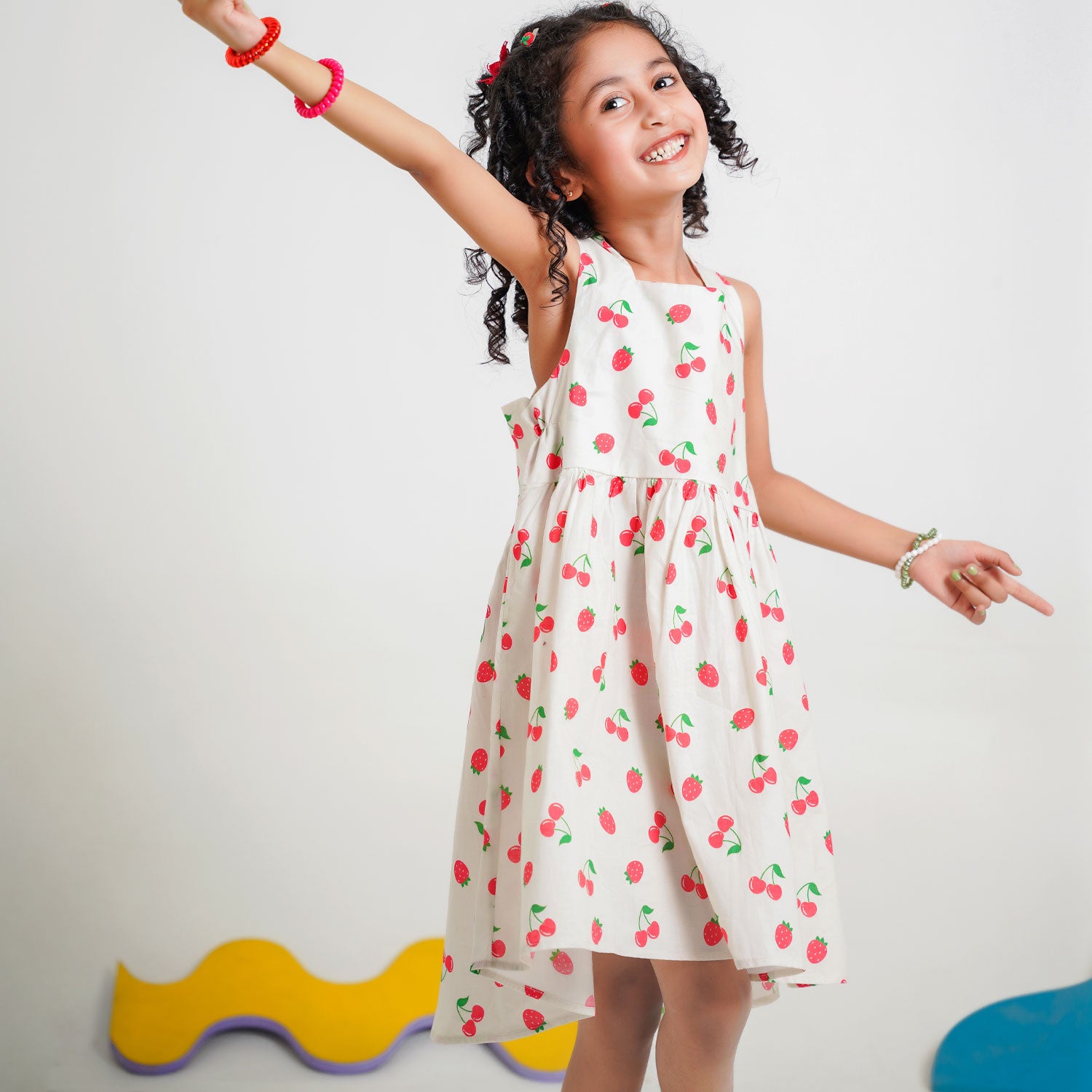 High - Low Strawberry Frock