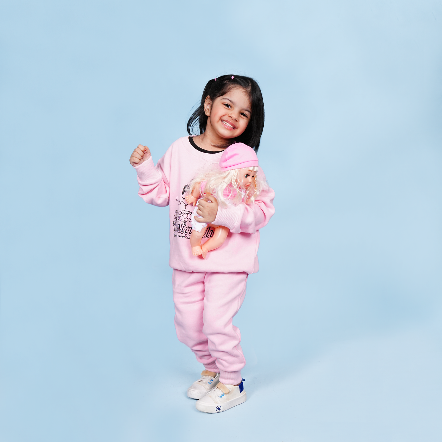 Costa Club Pink Fleece Sweatshirt Set