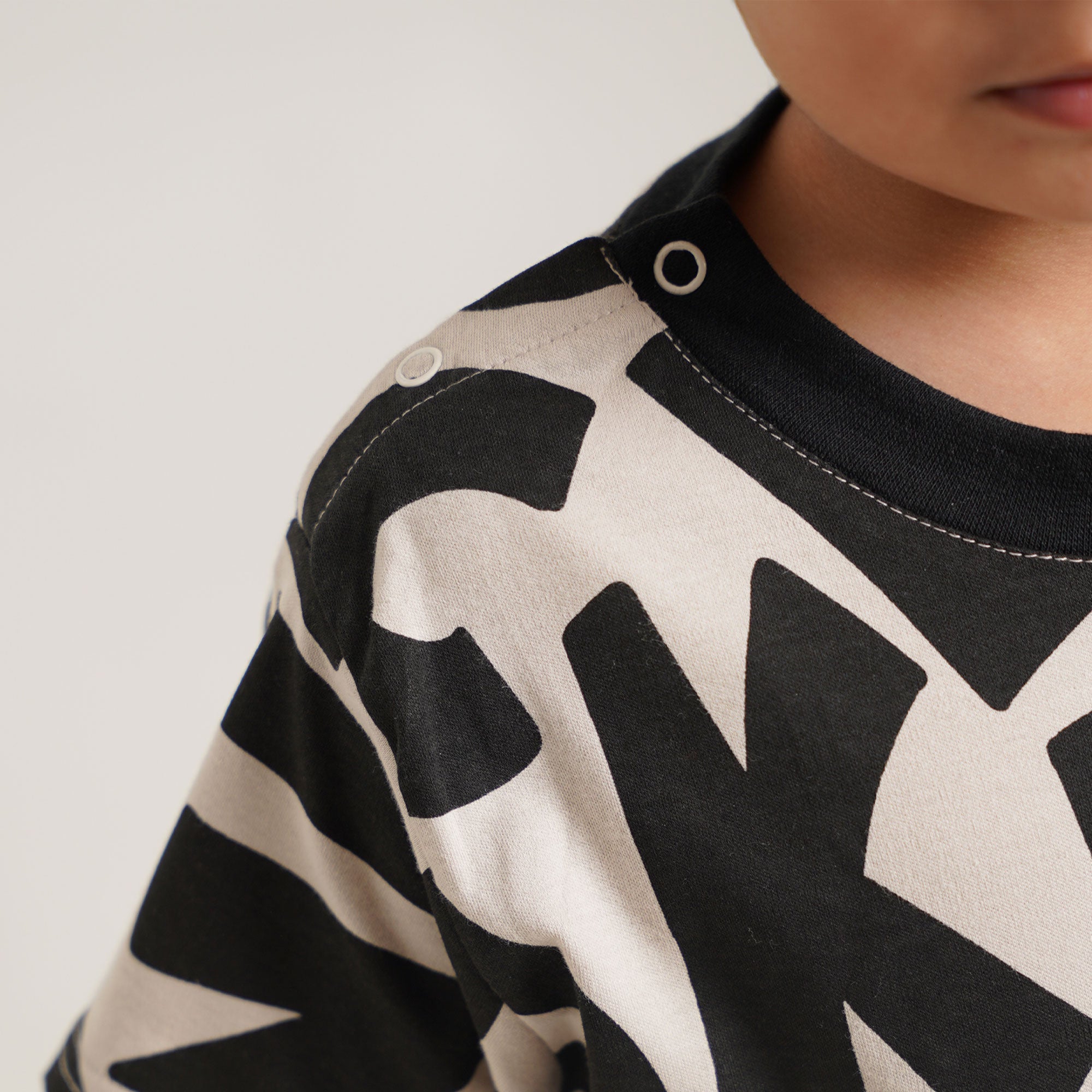 Alphabet Print Shirt & Shorts Set – Boys Cotton Summer Co-ord