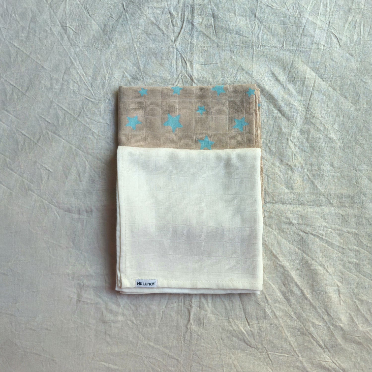 Muslin Swaddle Sheets – Brown & Ivory