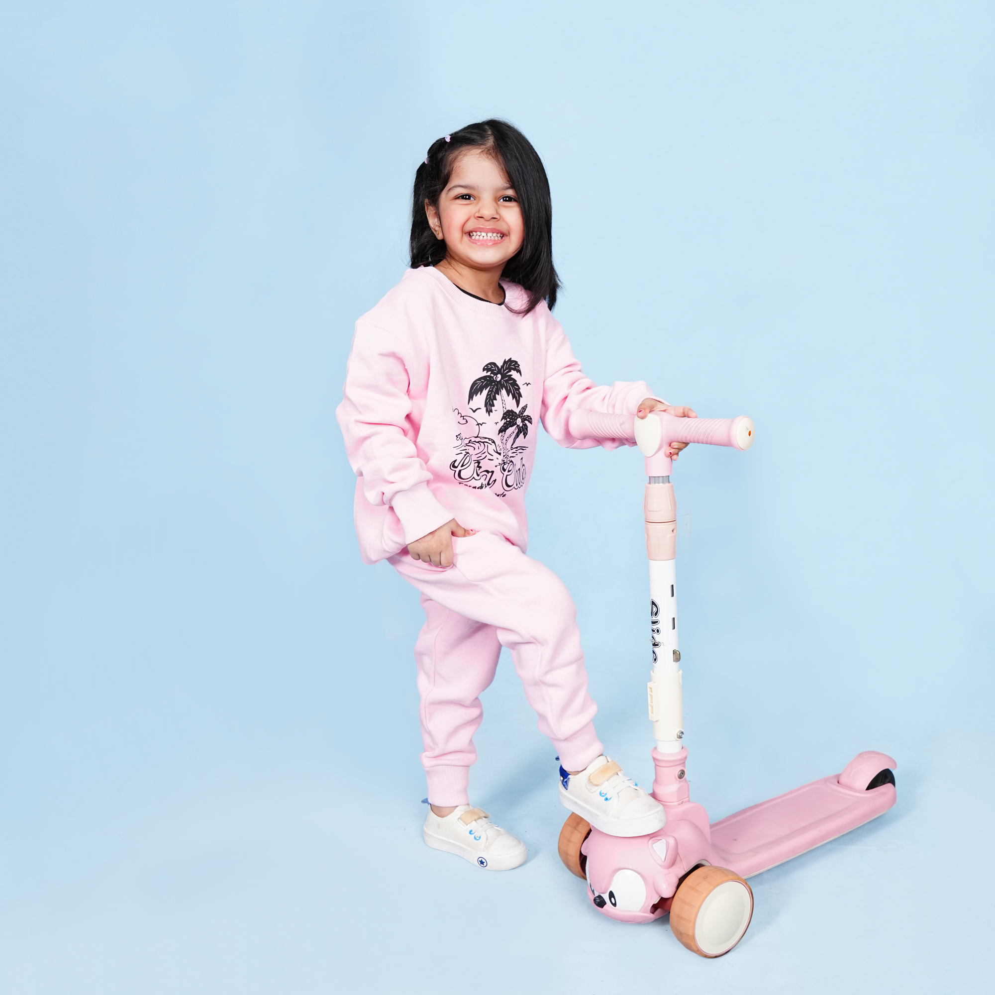 Costa Club Pink Fleece Sweatshirt Set