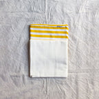 Muslin Swaddle Sheets – Yellow Strip & Ivory