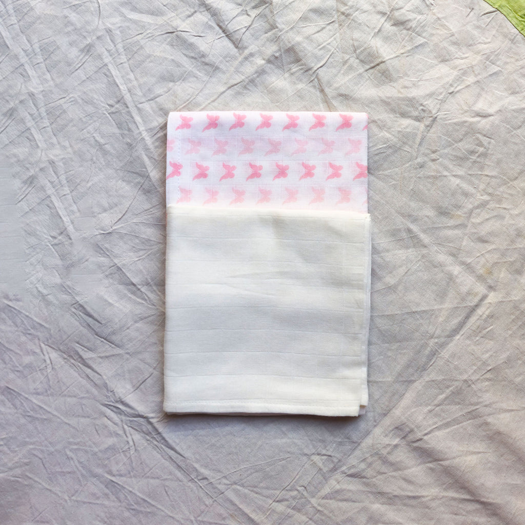Muslin Swaddle Sheets – Butterfly & Ivory