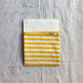 Muslin Swaddle Sheets – Yellow Strip & Ivory