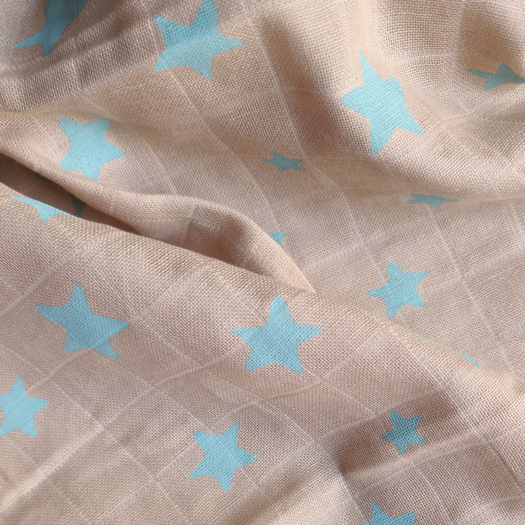 Muslin Swaddle Sheets – Brown & Ivory