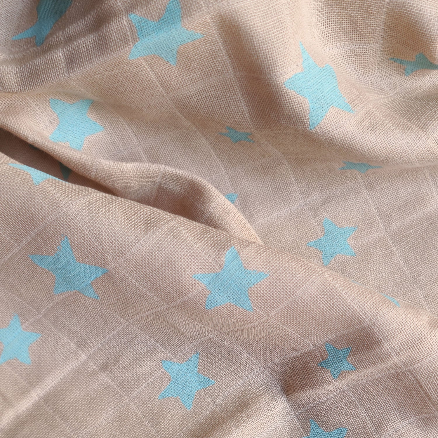 Muslin Swaddle Sheets – Brown & Ivory