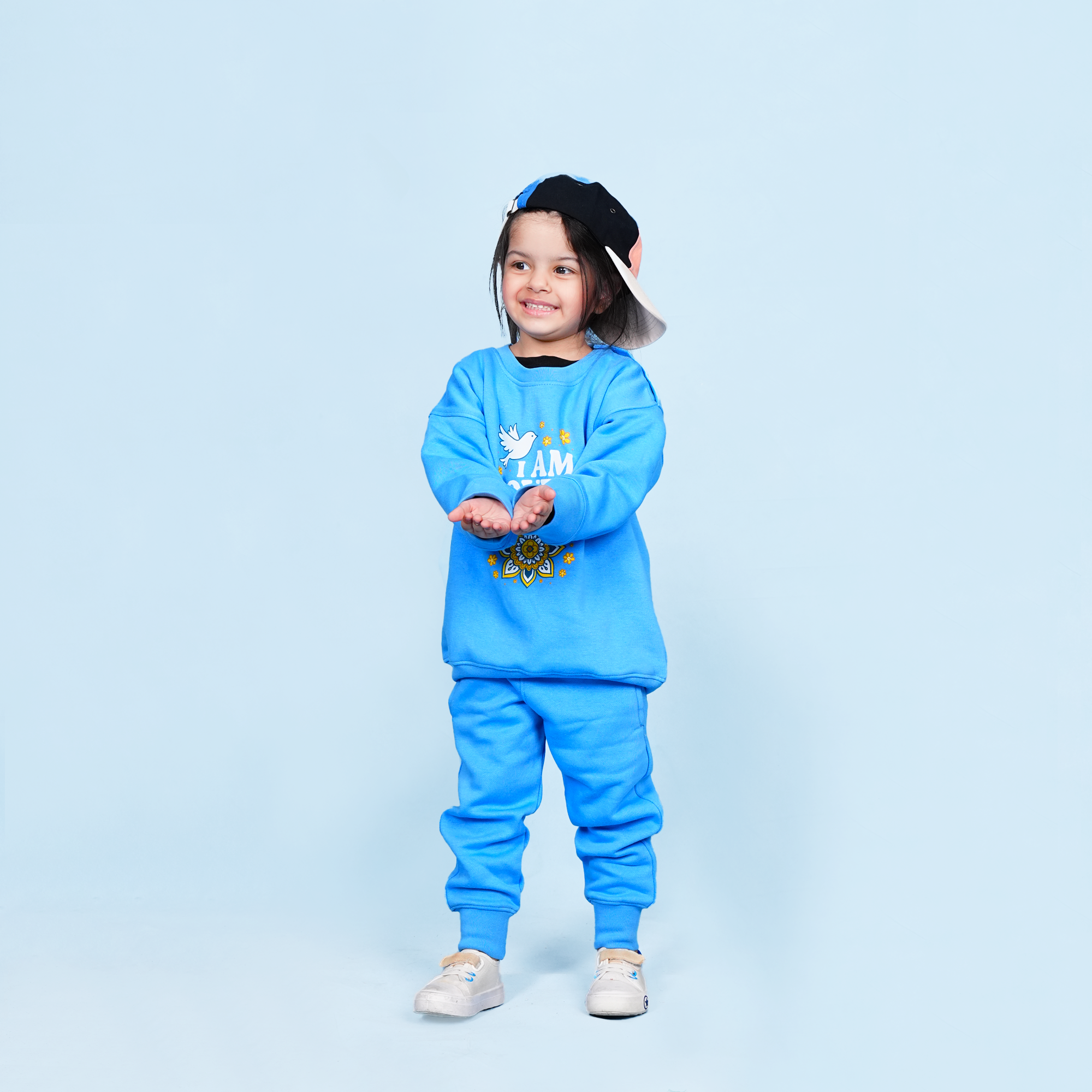 Girl Blue Fleece Sweatshirt Set