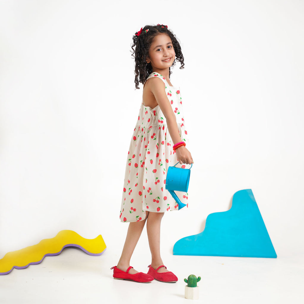 High - Low Strawberry Frock