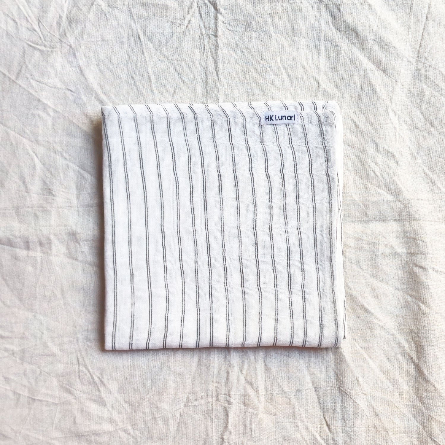 Muslin Swaddle Sheets – Gray Line & Gray