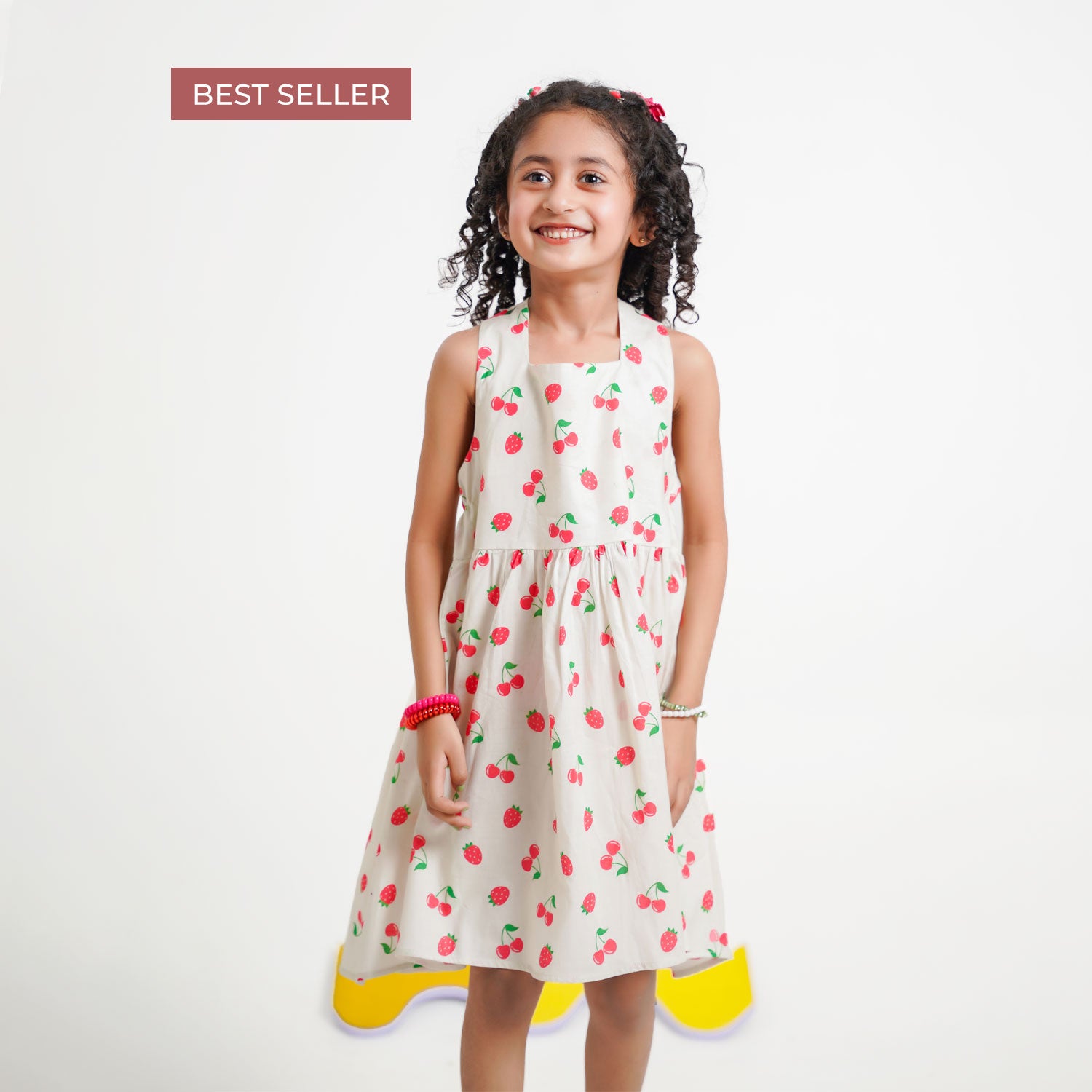 High - Low Strawberry Frock
