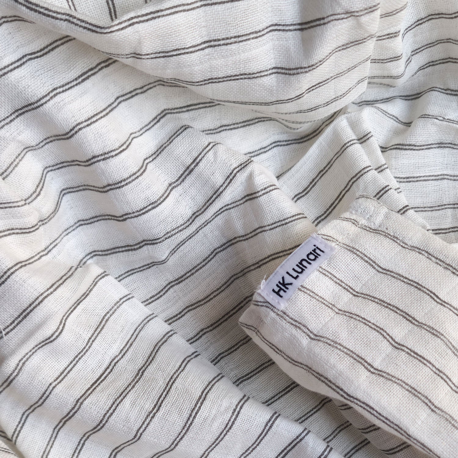Muslin Swaddle Sheets – Gray Line & Gray