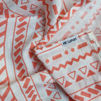 Muslin Swaddle Sheets – Peach Print & Solid
