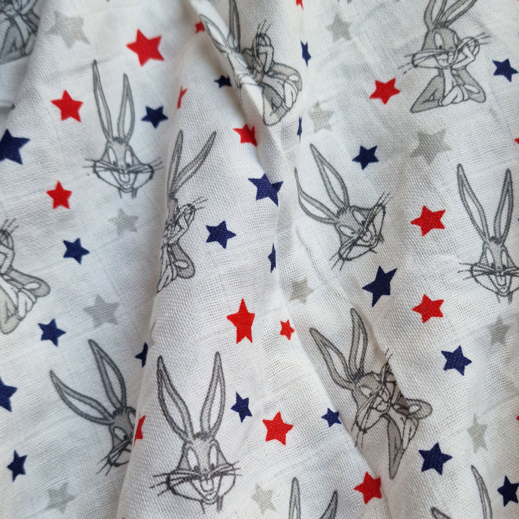 Muslin Swaddle Sheets – Rabbit & Gray(85x85cm)