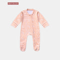 Soft Cotton Baby Romper — Soft Peach Forest