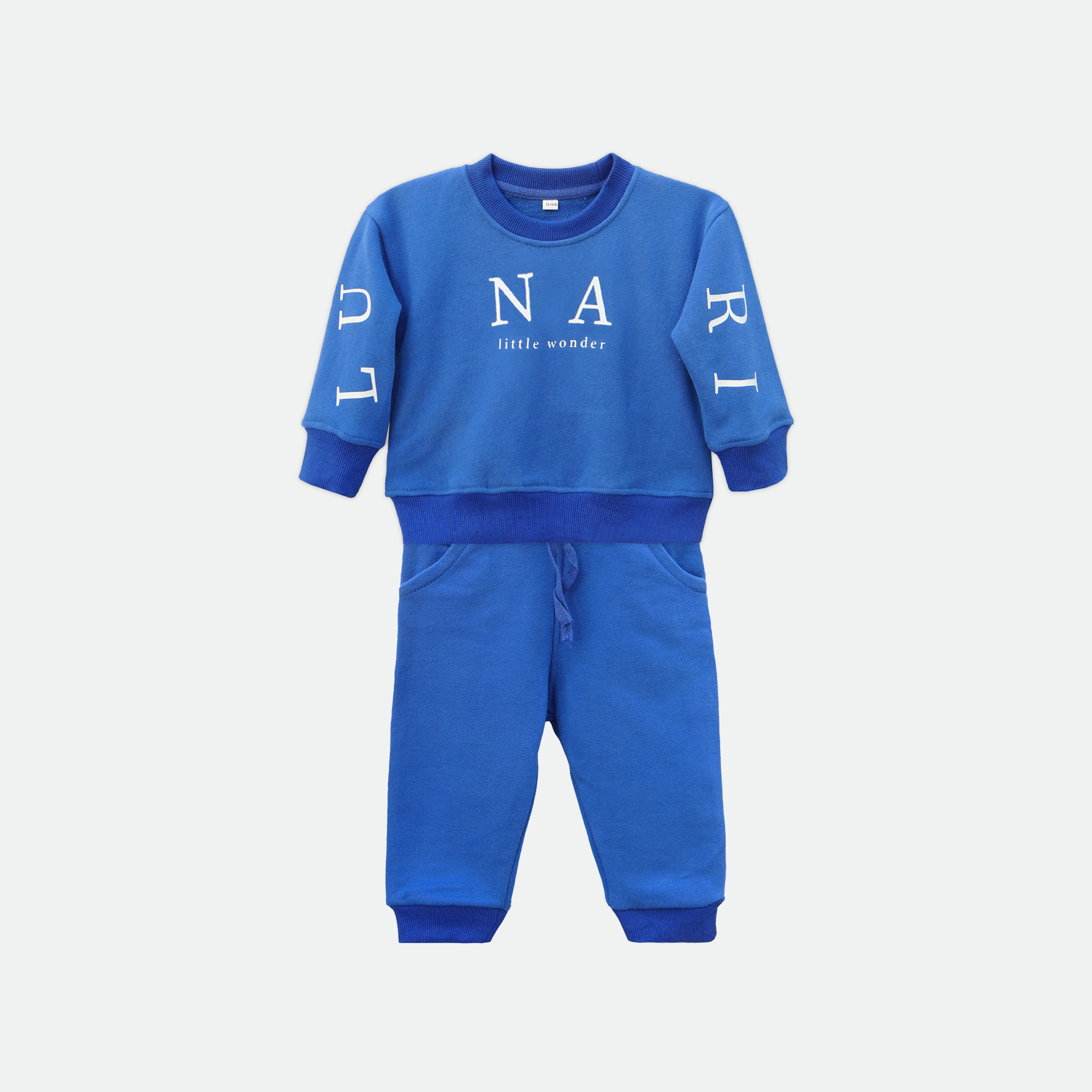 Baby Terry Set – Blue Sweatshirt & Trouser
