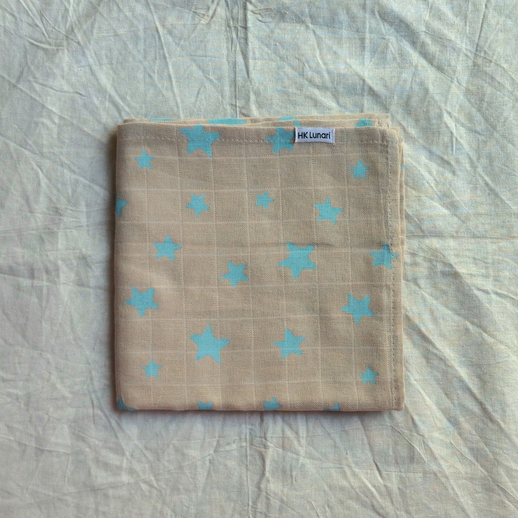 Muslin Swaddle Sheets – Brown & Ivory