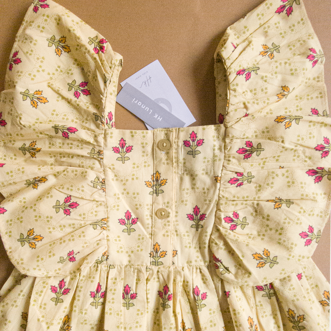 Butterbloom Summer Floral Frock for Girls | Soft Cotton
