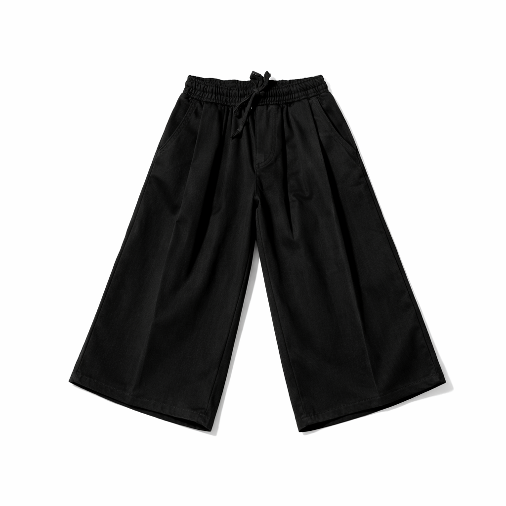 Yellow & Black Striped Co-Ord Set – Polo Shirt & Wide-Leg Trouser