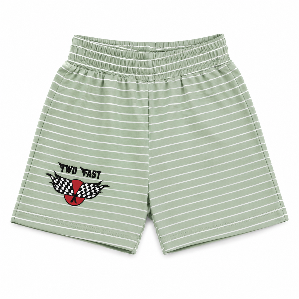Two Fast  Co-ord Set (Tee + Shorts)