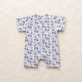 Animal Print Half Romper - Cotton