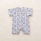 Animal Print Half Romper - Cotton