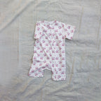 Deer Cotton Zip Half Romper