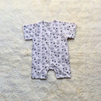 Animal Print Half Romper - Cotton