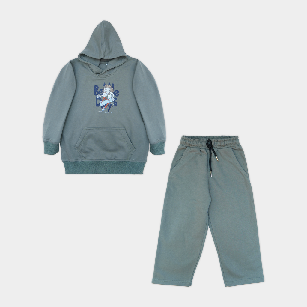 Boys Terry Hoodie & Trouser Set – Battle Days