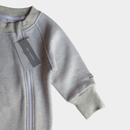 Gray Winter Romper – Cotton Fleece