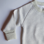 Gray Winter Romper – Cotton Fleece