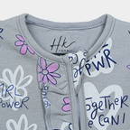 Baby Girl Cotton  – Zipper Sleepsuit