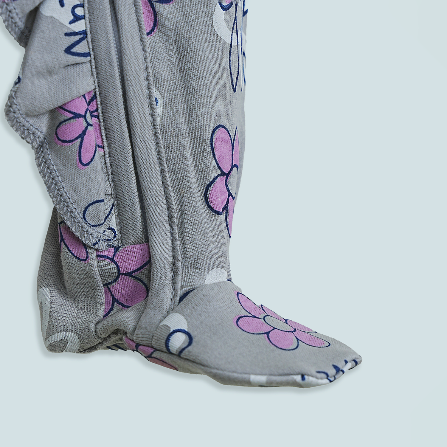 Baby Girl Cotton  – Zipper Sleepsuit