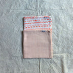 Muslin Swaddle Sheets – Peach Print & Solid