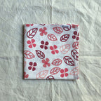 Muslin Swaddle Sheets – Leaf Print & Polka - Ivory (85x85cm)