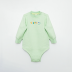 Mint Green Fleece Baby Set – Romper & Trouser