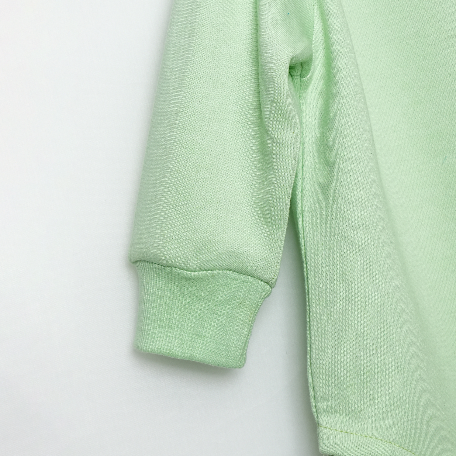 Mint Green Fleece Baby Set – Romper & Trouser
