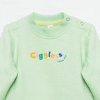 Mint Green Fleece Baby Set – Romper & Trouser