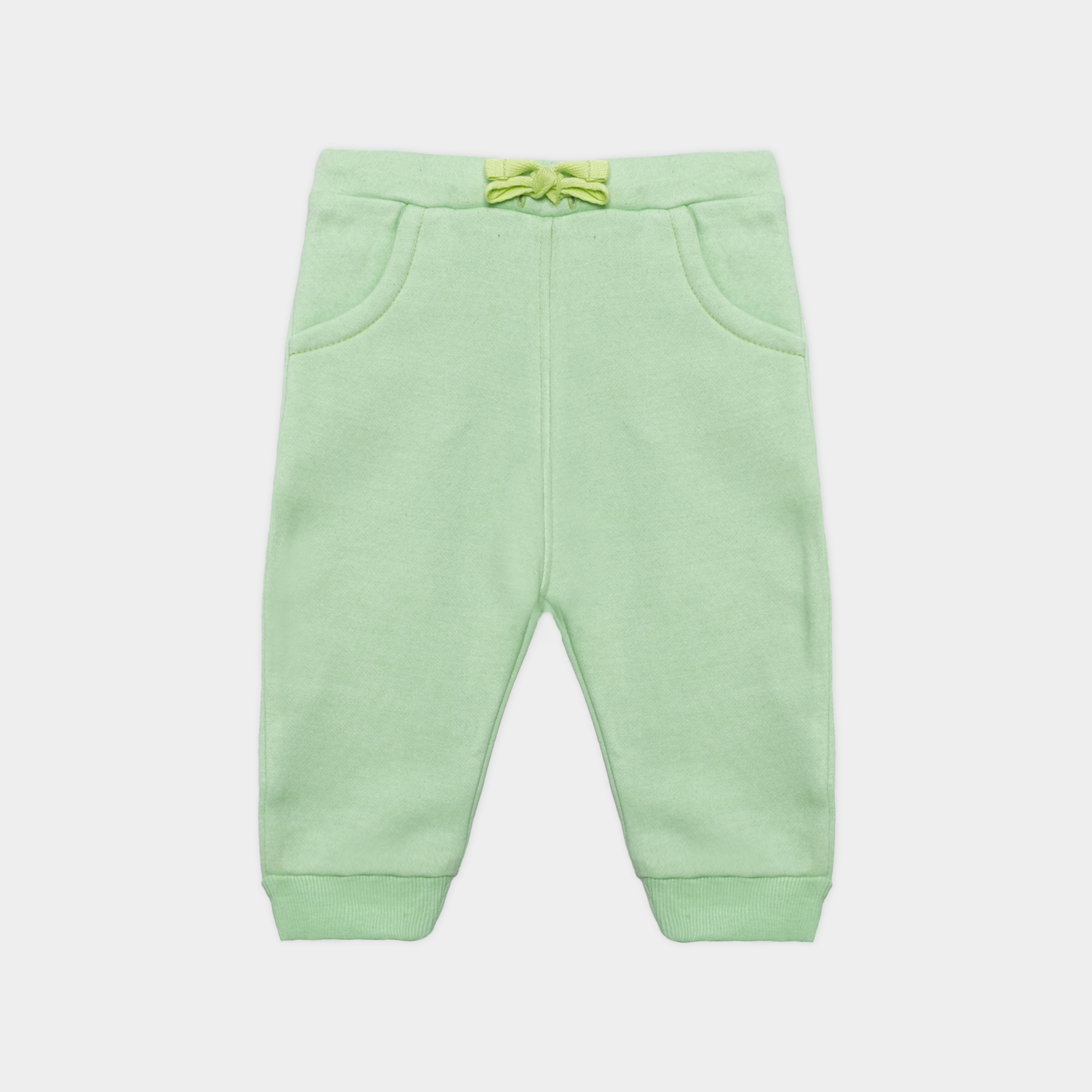 Mint Green Fleece Baby Set – Romper & Trouser