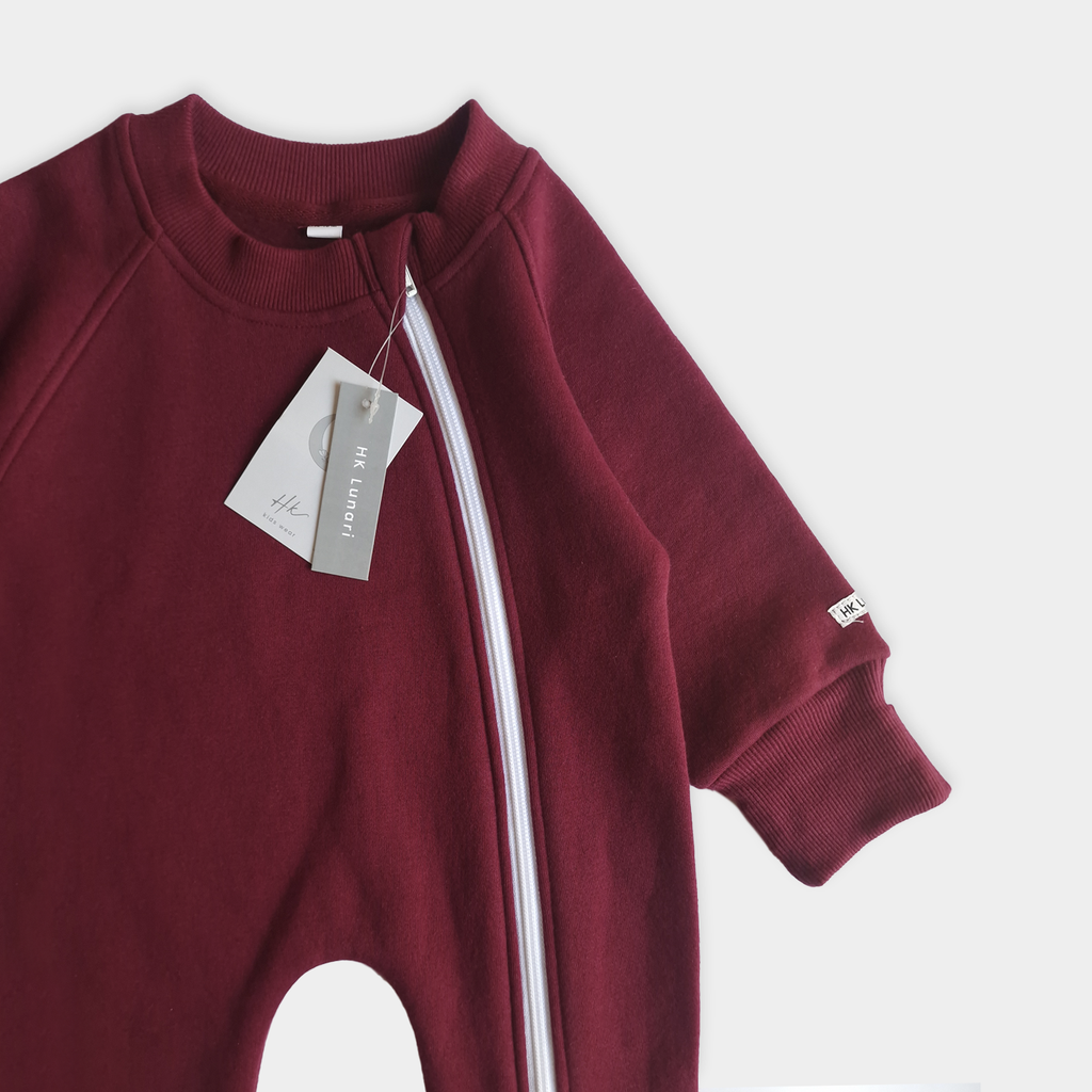 Maroon Winter Romper – Cotton Fleece